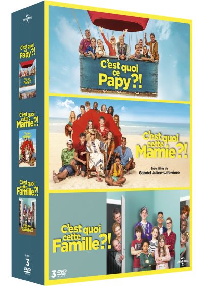 Coffret : C'est quoi cette famille ?! + C'est quoi cette mamie ?! + C'est quoi ce papy ?! - DVD