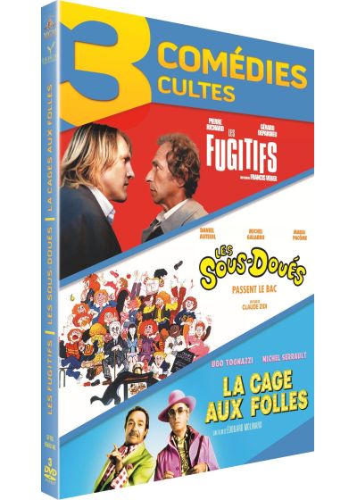 Les Fugitifs + Les Sous-doués passent le Bac + La Cage aux folles (Pack) - DVD