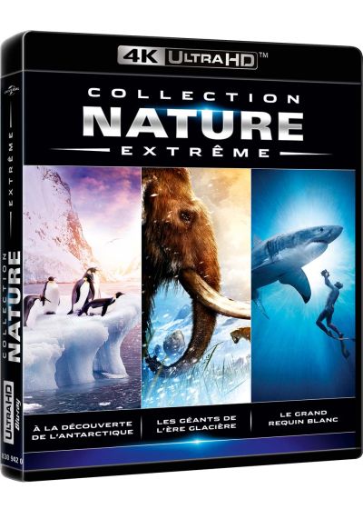 Collection Nature Extreme : À la découverte de l'Antarctique + Les géants de l'ère glacière + Le grand requin blanc (4K Ultra HD) - 4K UHD