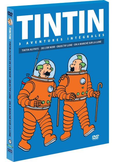 Tintin - 3 aventures - Vol. 5 : Objectif Lune + On a marché sur la Lune + Tintin au pays de l'or noir - DVD