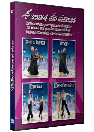 Coffret 4 cours de danses : Valse lente + Tango + Rumba + Cha-cha-cha (Pack) - DVD