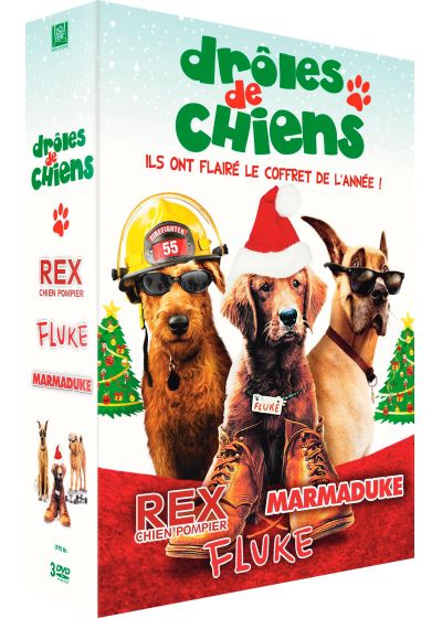 Drôles de chiens : Rex, chien pompier + Marmaduke + Fluke (Pack) - DVD