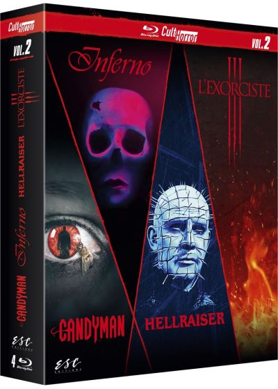 Cult'Horror n° 2 : Inferno + Candyman + L'Exorciste III + Hellraiser : Le pacte (Pack) - Blu-ray