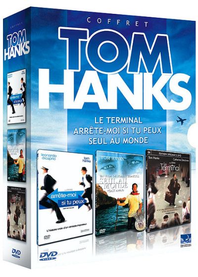 Coffret Tom Hanks - Le terminal + Arrête-moi si tu peux + Seul au monde - DVD