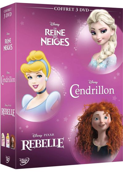 La Reine des neiges + Cendrillon + Rebelle (Pack) - DVD
