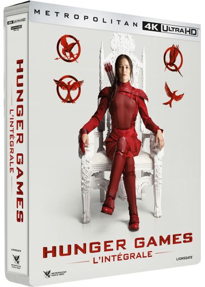 Hunger Games - L'intégrale : Hunger Games + Hunger Games 2 : L'embrasement + Hunger Games - La Révolte : Partie 1 + Partie 2 (4K Ultra HD - Boîtier SteelBook) - 4K UHD