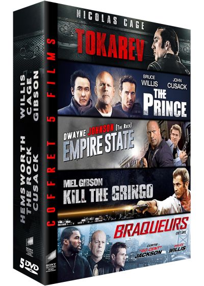 Coffret 5 films : Tokarev + The Prince + Empire State + Kill the Gringo + Braqueurs (Pack) - DVD