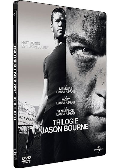 Jason Bourne - Coffret trilogie : La mémoire dans la peau + La mort dans la peau + La vengeance dans la peau (Pack Collector boîtier SteelBook) - DVD