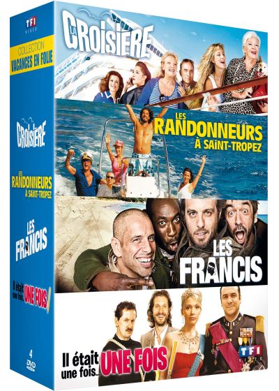 Collection Vacances en folie : La croisière + Les randonneurs à Saint-Tropez + Les Francis + Il était une fois... une fois (Pack) - DVD