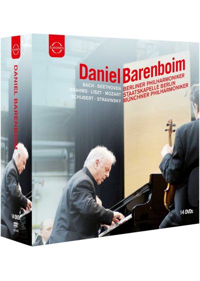 Coffret Daniel Barenboim : Bach, Beethoven, Brahms, Liszt, Schubert, Mozart, Stravinsky (14 DVD) - DVD