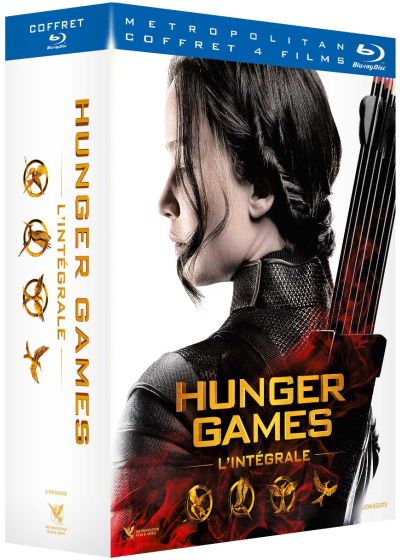 Hunger Games - L'intégrale : Hunger Games + Hunger Games 2 : L'embrasement + Hunger Games - La Révolte : Partie 1 + Partie 2 - Blu-ray