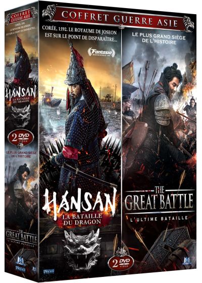Coffret Guerre Asie : Hansan : La Bataille du dragon + The Great Battle, L'ultime bataille (Pack) - DVD