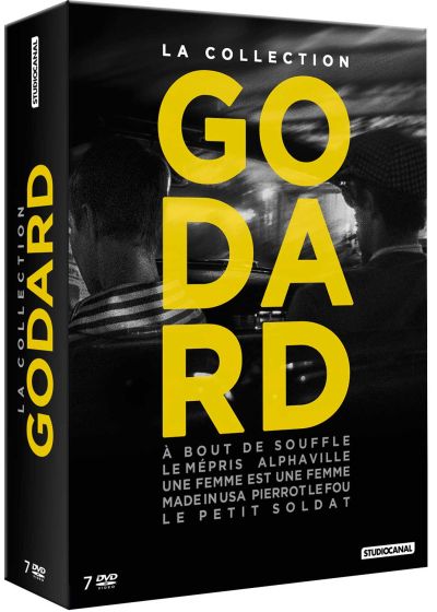 La Collection Godard : À bout de souffle + Le Mépris + Alphaville + Une Femme est une femme + Made in USA + Pierrot le Fou + Le Petit Soldat (DVD + Livre) - DVD