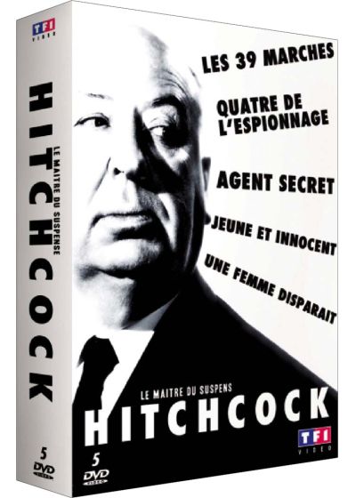 Hitchcock - Le maître du suspense : Les 39 marches + Quatre de l'espionnage + Agent secret + Jeune et innocent + Une femme disparaît (Pack) - DVD