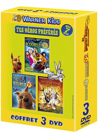 Coffret Tes héros préférés : Scooby-Doo + Scooby-Doo 2 : Les monstres se déchaînent + Les Looney Tunes passent à l'action - DVD