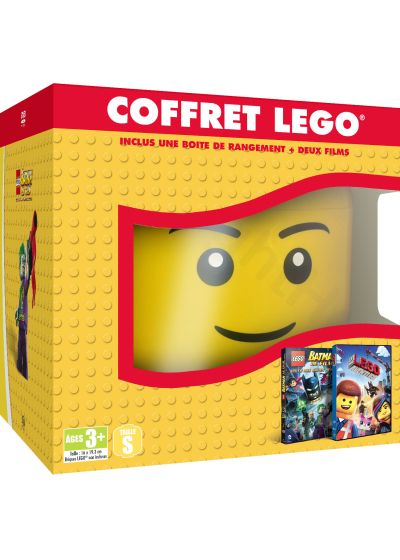 La Grande aventure Lego + LEGO Batman : le film (Tête de rangement LEGO) - DVD
