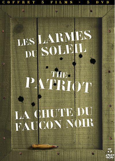 Coffret Guerre - Les larmes du soleil + The Patriot + La chute du faucon noir - DVD