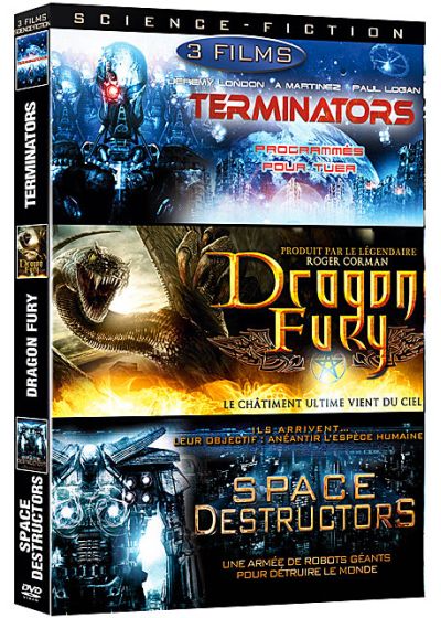 Destruction - Coffret 3 films : Terminators + Dragon Fury + Space Destructors (Pack) - DVD