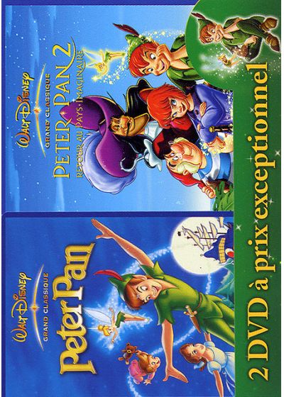 Peter Pan + Peter Pan 2, retour au Pays Imaginaire (Pack) - DVD