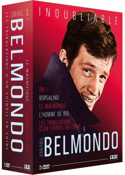 Jean-Paul Belmondo, inoubliable : Ho ! + Borsalino + Le magnifique + L'homme de Rio + Les tribulations d'un chinois en Chine (Pack) - DVD