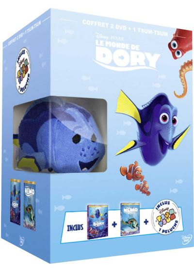 Le Monde de Dory + Le Monde de Némo (+ 1 peluche Tsum Tsum de Dory) - DVD