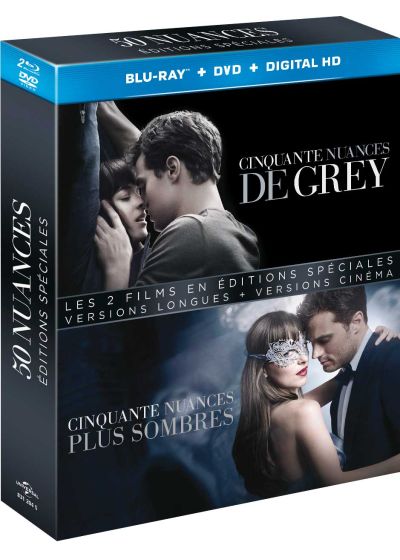 50 nuances - Coffret : Cinquante nuances de Grey + Cinquante nuances plus sombres (Édition spéciale - Version longue + Version non censurée + version cinéma - Blu-ray + Digital HD) - Blu-ray