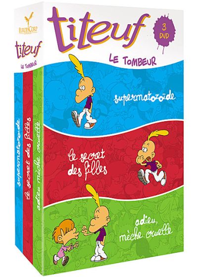 Titeuf le tombeur - Coffret n° 2 : Supermatozoïde + Le secret des filles + Adieu mèche cruelle ! (Pack) - DVD