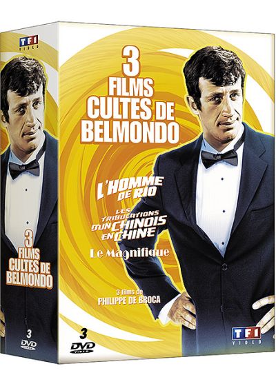 3 films cultes de Belmondo - Les tribulations d'un chinois en Chine + L'homme de Rio + Le magnifique (Pack) - DVD