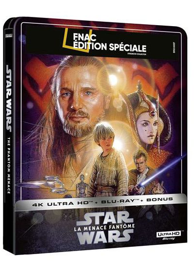 Star Wars - Episode I : La Menace fantôme (Édition Spéciale Fnac - Boîtier SteelBook - Blu-ray + Blu-ray bonus + Digital) - 4K UHD
