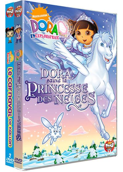 Coffret - Dora l'exploratrice - Vol. 18 : Dora sauve la princesse des neiges + Ni hao, Kai-lan - Le carnaval de Kai-Lan (Pack) - DVD