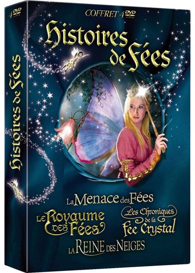 Histoires de Fées : La menace des fées + Le Royaume des fées + Les Chroniques de la fée Crystal + La Reine des neiges - DVD