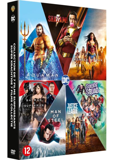 DC Universe - L'intégrale des 6 films : Justice League + Wonder Woman + Suicide Squad + Batman v Superman : L'aube de la justice + Man of Steel + Aquaman (Pack) - DVD
