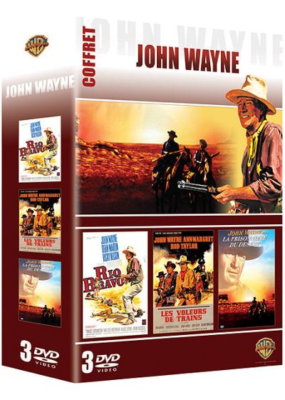 Coffret John Wayne - Rio Bravo + Les voleurs de train + La prisonnière du désert - DVD