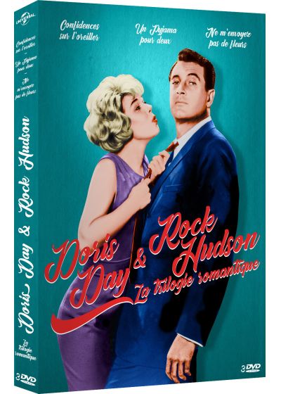 Doris Day & Rock Hudson - La Trilogie romantique : Confidences sur l'oreiller + Un pyjama pour deux + Ne m'envoyez pas de fleurs (Pack) - DVD