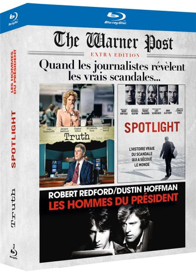 Spotlight + Les hommes du Président + Truth, le prix de la vérité (Pack) - Blu-ray
