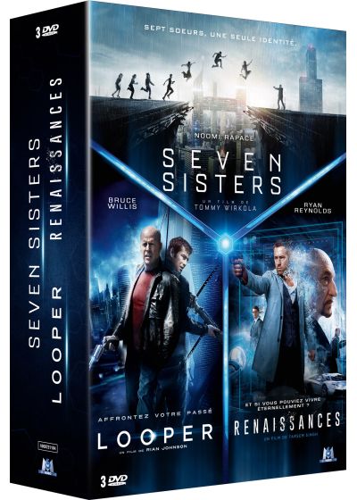 Coffret Science Fiction : Seven Sisters + Looper + Renaissances (Pack) - DVD