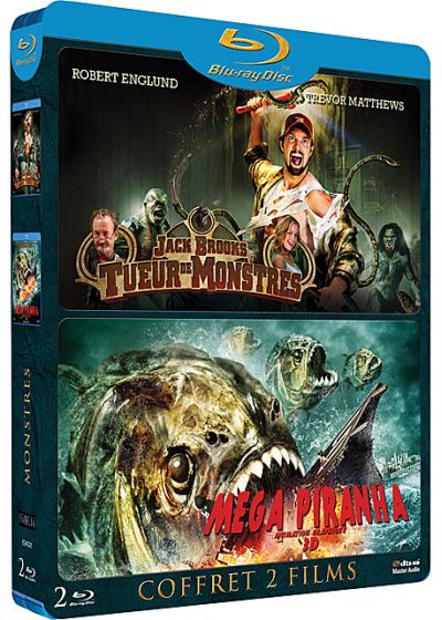 Monstres : Jack Brooks : tueur de monstres + Megapiranha (Pack) - Blu-ray