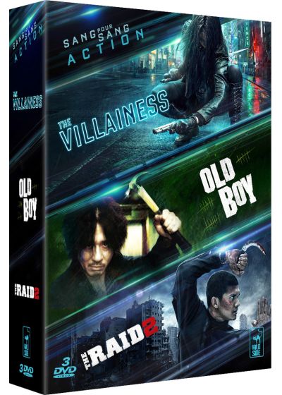 Coffret Action Asiatique - Collection de 3 films - The Villainess + Raid 2 + Old Boy (Pack) - DVD