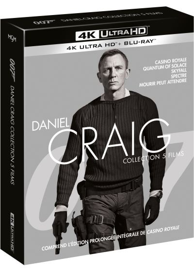 James Bond 007 - La collection Daniel Craig : Casino Royale + Quantum of Solace + Skyfall + Spectre + Mourir peut attendre (4K Ultra HD + Blu-ray) - 4K UHD