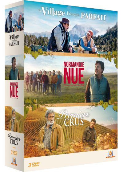 Coffret comédies françaises 3 films : Normandie nue + Un village presque parfait + Premiers crus (Pack) - DVD