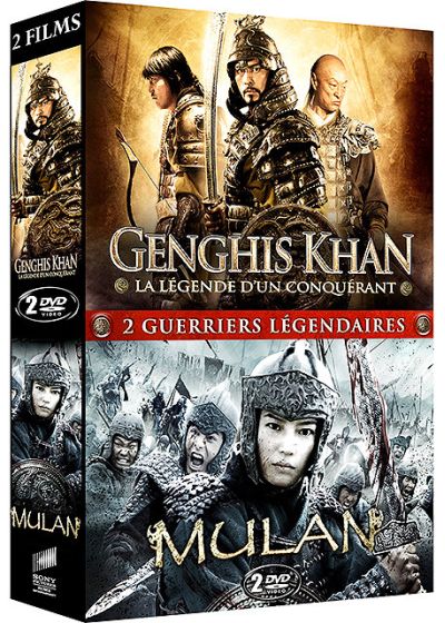 2 guerriers légendaires : Genghis Khan, la légende d'un conquérant + Mulan (Pack) - DVD