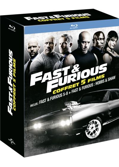 Fast & Furious - Coffret 5 films : Fast & Furious 5-8 + Fast & Furious : Hobbs & Shaw (Pack) - Blu-ray