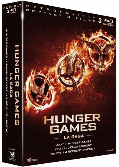 Hunger Games + Hunger Games 2 : L'embrasement + Hunger Games - La Révolte : Partie 1 - Blu-ray