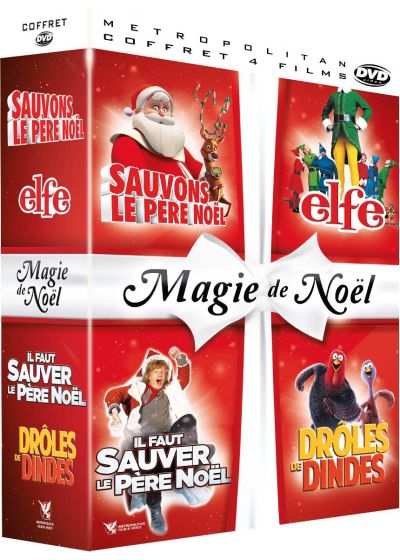 Magie de Noël : Sauvons le Père Noël + Elfe + Il faut sauver le Père Noël + Drôles de dindes (Pack) - DVD