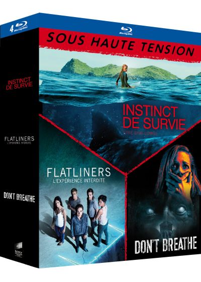 Sous haute tension - Coffret : Instinct de survie + L'Expérience interdite + Don't Breathe (La maison des ténèbres) (Pack) - Blu-ray