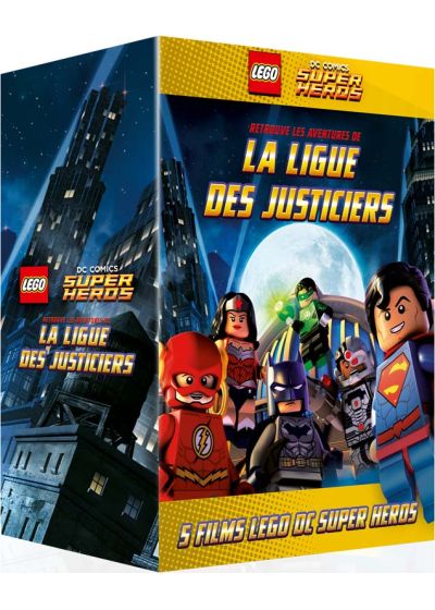 Coffret LEGO DC Comics Super Heroes : LEGO Batman + La Ligue des Justiciers vs Bizarro + L'attaque de la Légion Maudite + L'affrontement cosmique + S'évader de Gotham City (Édition Limitée) - DVD