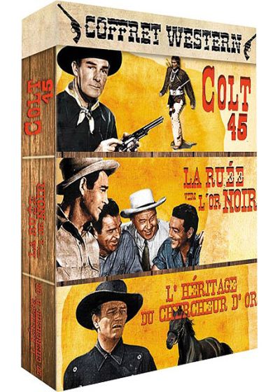 Western - Coffret 3 films : Colt 45 + La ruée vers l'or noir + L'héritage du chercheur d'or (Pack) - DVD