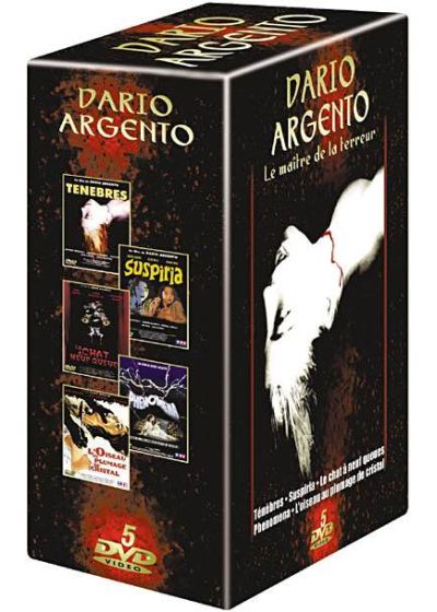 Dario Argento - La maître de la terreur : Ténèbres + Suspiria + Le Chat à neuf queues + Phenomena + L'Oiseau au plumage de cristal (Pack) - DVD
