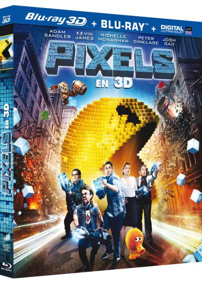 Pixels (Blu-ray 3D + Blu-ray + Digital HD) - Blu-ray 3D