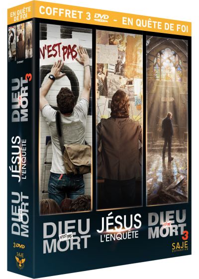 En quête de foi - Coffret : Dieu n'est pas mort + Dieu n'est pas mort 3 + Jésus : l'enquête (Pack) - DVD